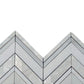 pearl white 12x12 polished thassos shell herringbone mosaic tiles with glossy finish