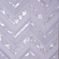Pearl white polished Thassos shell herringbone mosaic tile with 12x12 size and iridescent shell accents