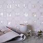 Sample - Pearl White 12x12 Polished Thassos, Shell Octagon Mosaic tile (5 pack, 5.16 sq ft/case)