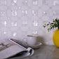 Sample - Pearl White 12x12 Polished Thassos, Shell Octagon Mosaic tile (5 pack, 5.16 sq ft/case)