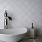 Sample - Pearl White 11x11 Polished Thassos, Shell Hexagon Mosaic tile (5 pack, 4.51 sq ft/case)