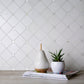 Pearl White 11x11 polished Thassos shell hexagon mosaic tile with glossy finish
