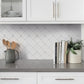 Pearl white polished Thassos shell hexagon mosaic tile with bright reflective finish