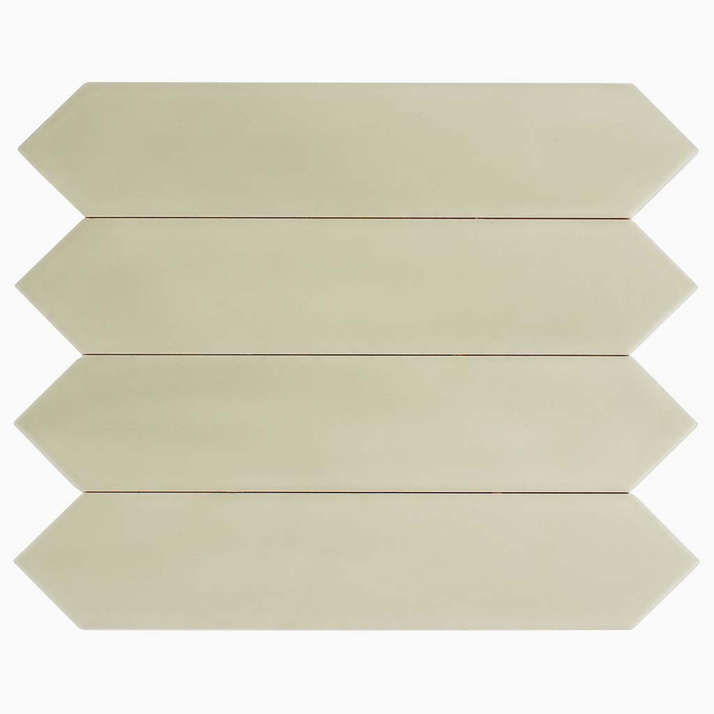 Moss Green 2x10 Matte Picket Ceramic Tile (44 pack, 5.38 sq ft/case) - Sample