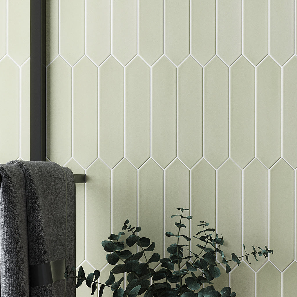 Moss Green 2x10 Matte Picket Ceramic Tile (44 pack, 5.38 sq ft/case)
