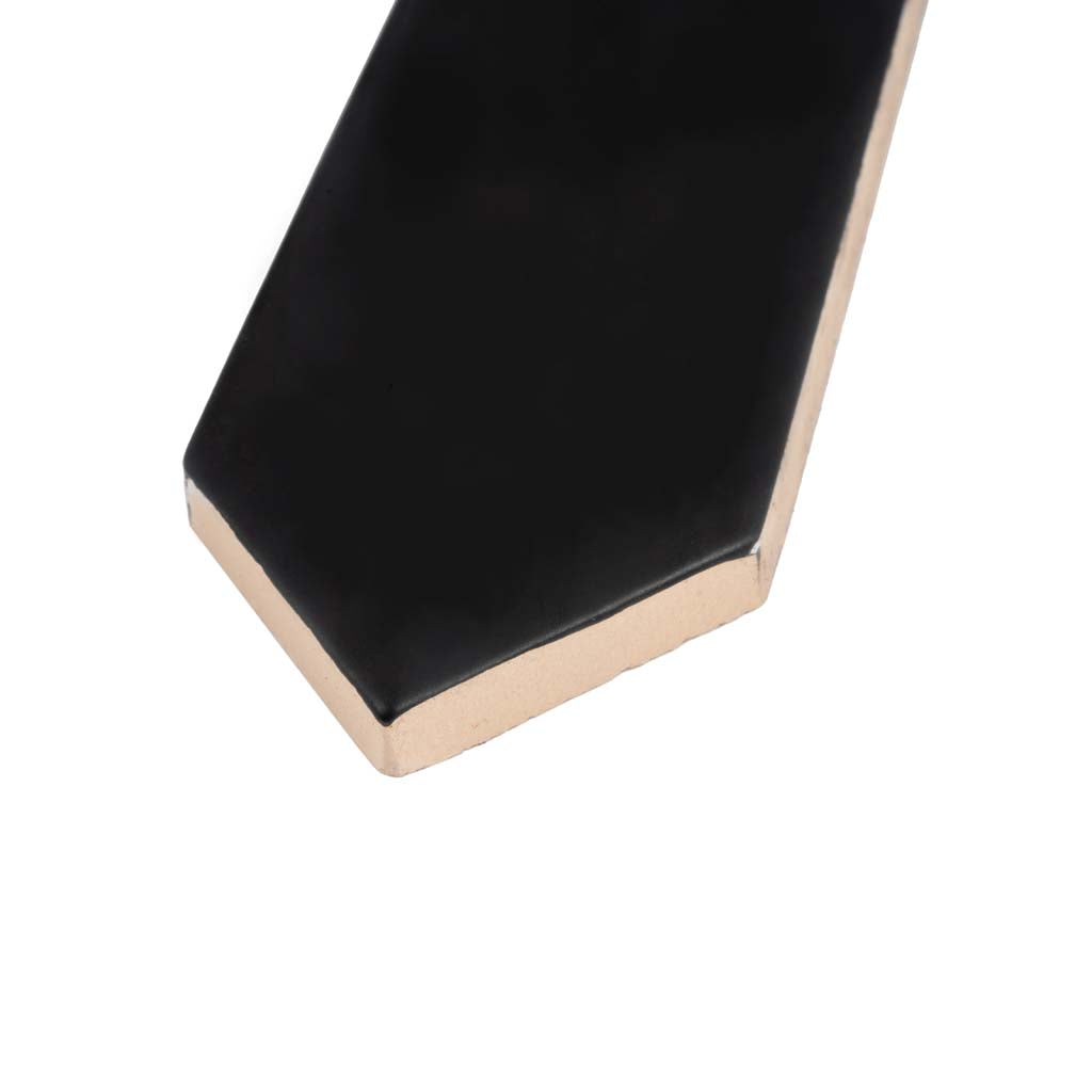 Black 2x10 Matte Picket Ceramic Tile (44 pack, 5.38 sq ft/case) - Sample
