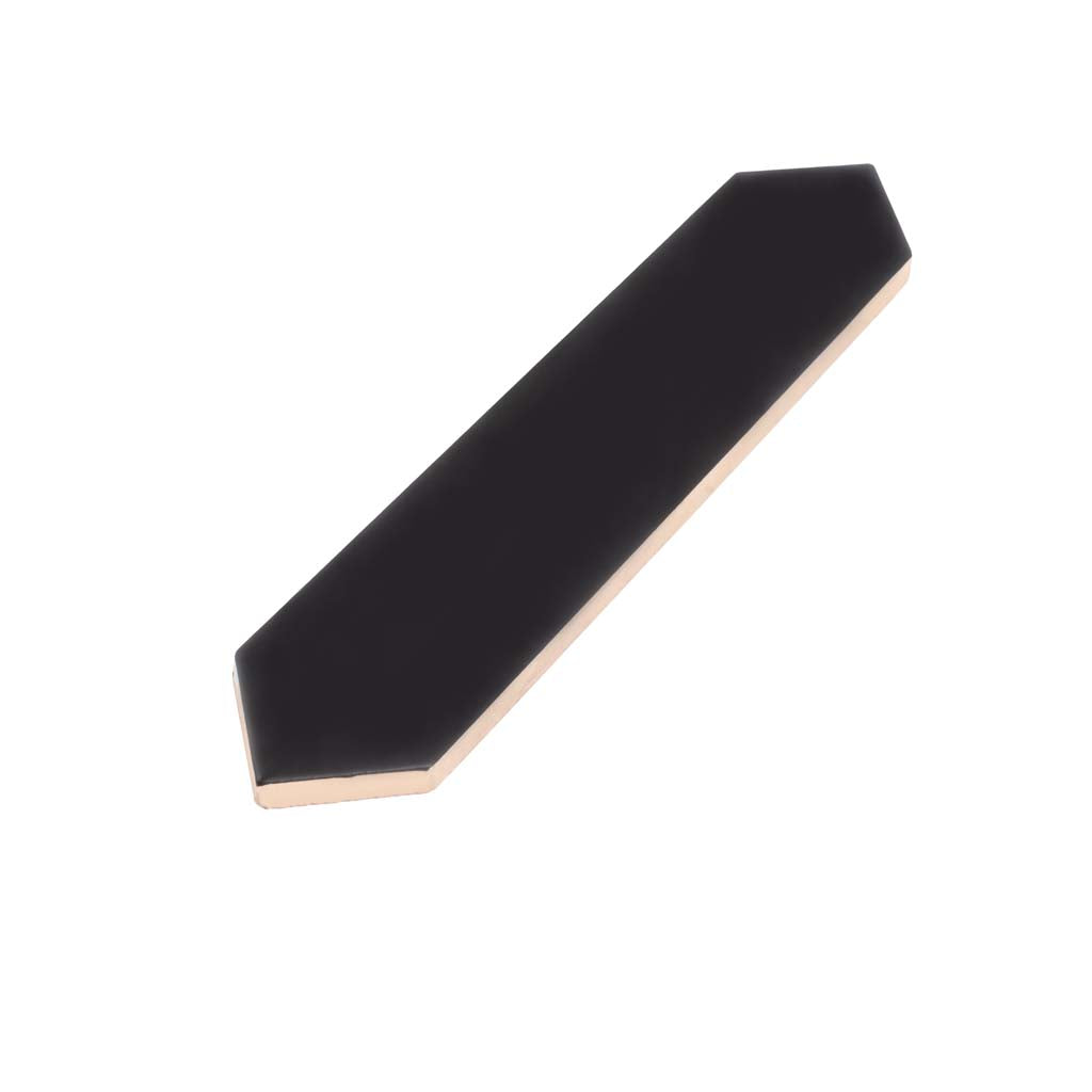 Black 2x10 Matte Picket Ceramic Tile (44 pack, 5.38 sq ft/case) - Sample