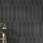 Black 2x10 Matte Picket Ceramic Tile (44 pack, 5.38 sq ft/case)