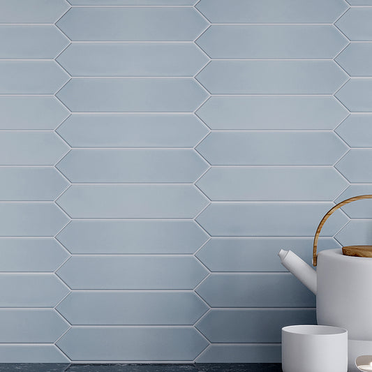 Stone Blue 2x10 Matte Picket Ceramic Tile (44 pack, 5.38 sq ft/case)