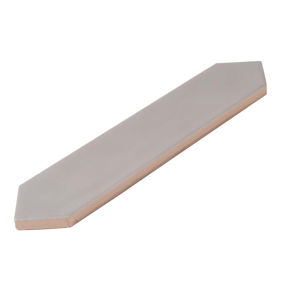 Gray 2x10 Matte Picket Ceramic Tile (44 pack, 5.38 sq ft/case) - Sample