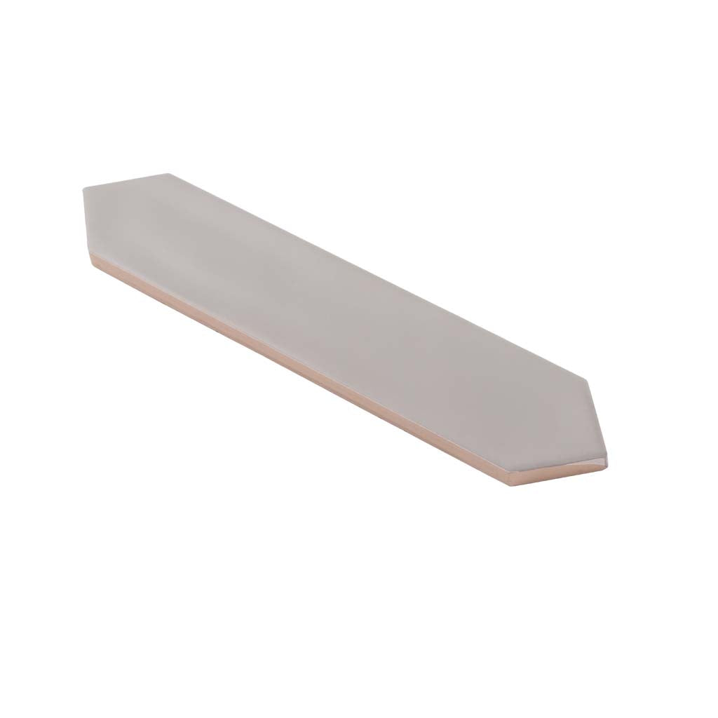 Gray 2x10 Matte Picket Ceramic Tile (44 pack, 5.38 sq ft/case) - Sample