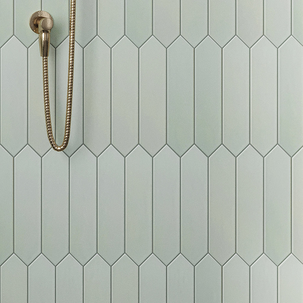 Tea Green 2x10 Matte Picket Ceramic Tile (44 pack, 5.38 sq ft/case)