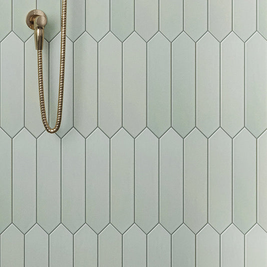 Tea Green 2x10 Matte Picket Ceramic Tile (35 Cases, 188.3 sqft/Pallet)