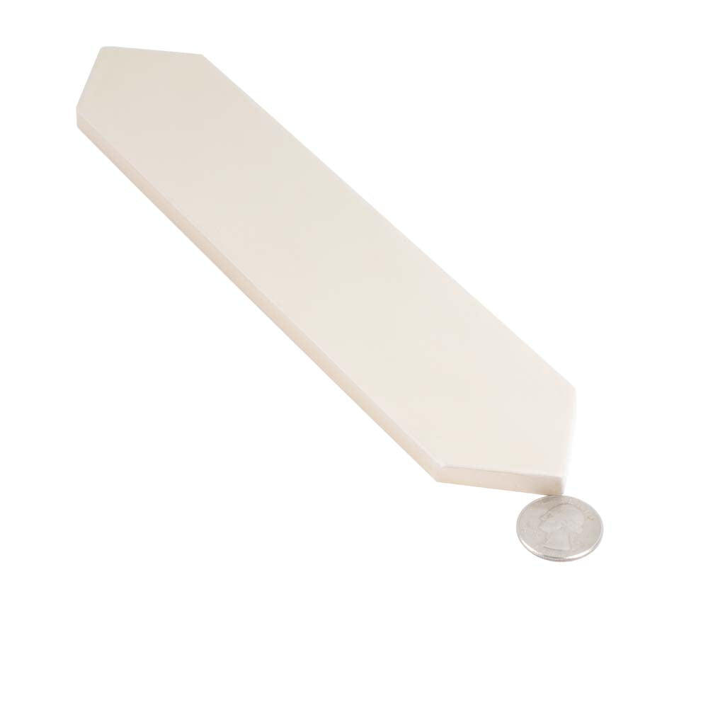 44 pack Piquet 2 in. x 10 in. Matte Beige Ceramic Picket Wall and Floor Tile (5.38 sq ft/case) - Sample