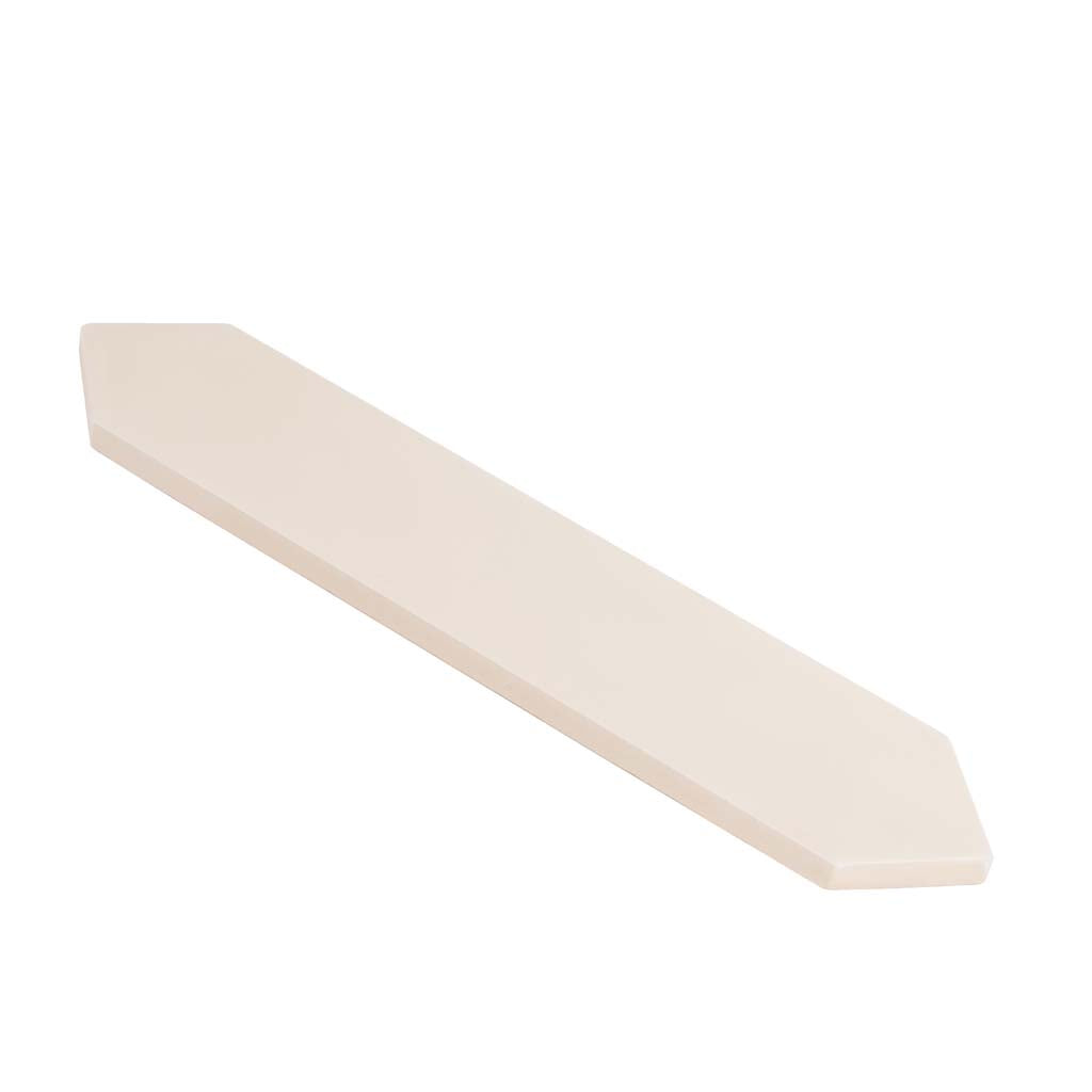 44 pack Piquet 2 in. x 10 in. Matte Beige Ceramic Picket Wall and Floor Tile (5.38 sq ft/case) - Sample