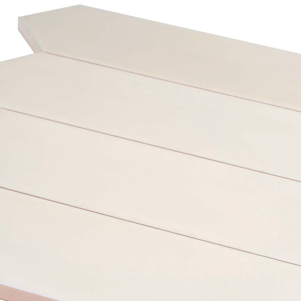 44 pack Piquet 2 in. x 10 in. Matte Beige Ceramic Picket Wall and Floor Tile (5.38 sq ft/case) - Sample