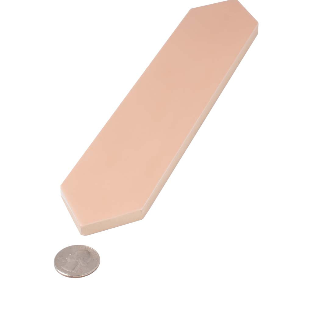 Blush Pink 2x10 Matte Picket Ceramic Tile (44 pack, 5.38 sq ft/case) - Sample