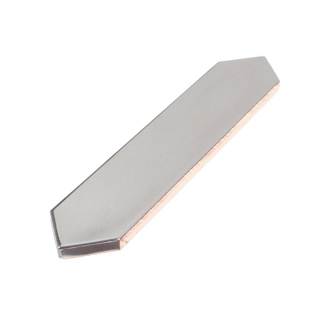 Metallic Silver 2x10 Glossy Picket Ceramic Tile (44 pack, 5.38 sq ft/case) - Sample