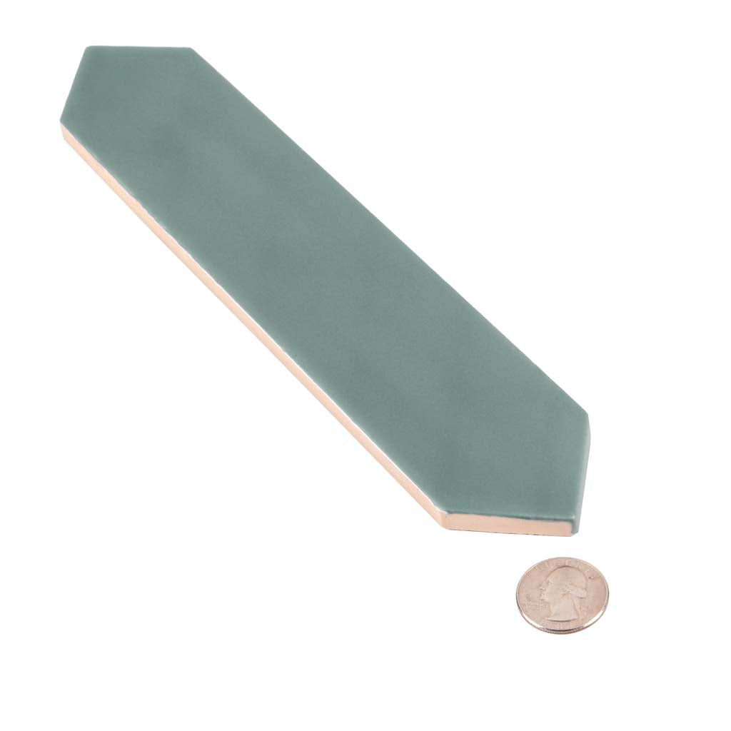 Pine Green 2x10 Matte Picket Ceramic Tile (44 pack, 5.38 sq ft/case) - Sample