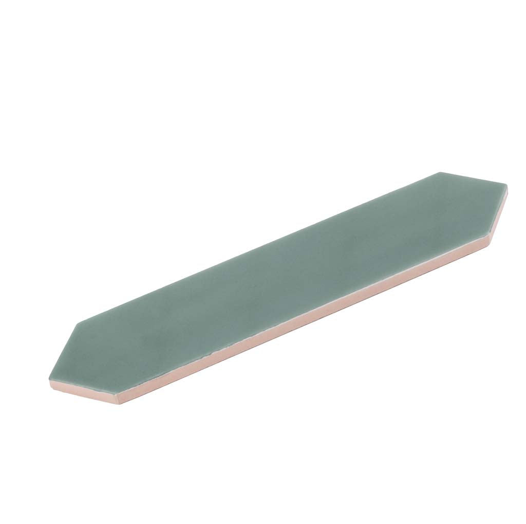 Pine Green 2x10 Matte Picket Ceramic Tile (44 pack, 5.38 sq ft/case) - Sample