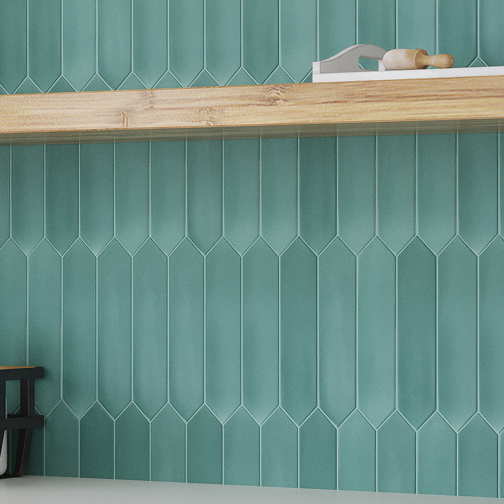 Pine Green 2x10 Matte Picket Ceramic Tile (44 pack, 5.38 sq ft/case)