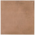 matte rustic terracotta porcelain tile 13x13 plain square warm brown finish