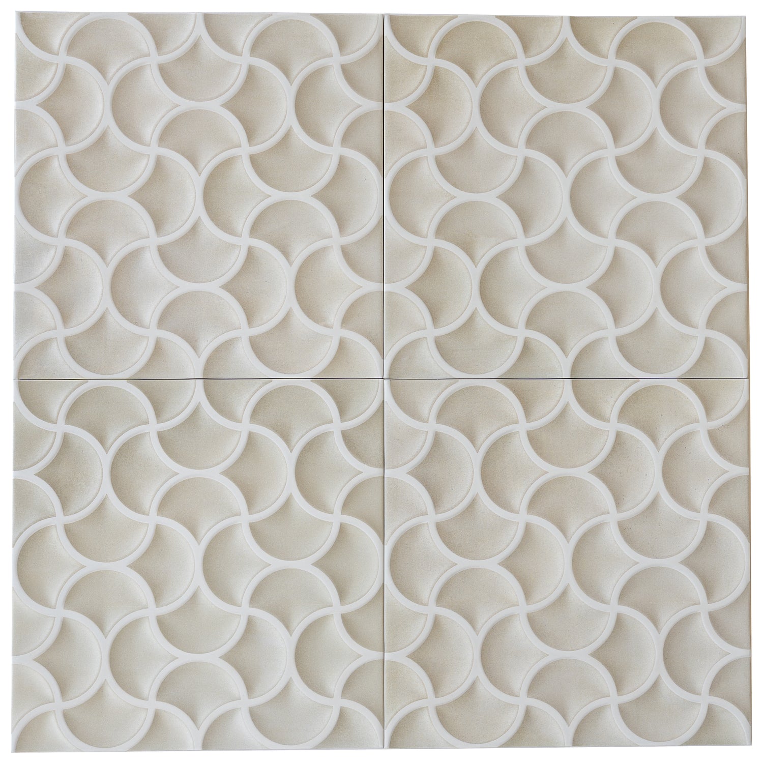 Citadel 13x13 Soft Beige Terracotta Porcelain Lattice Wall Tile (9 Pack, 9.57 sq ft/case)