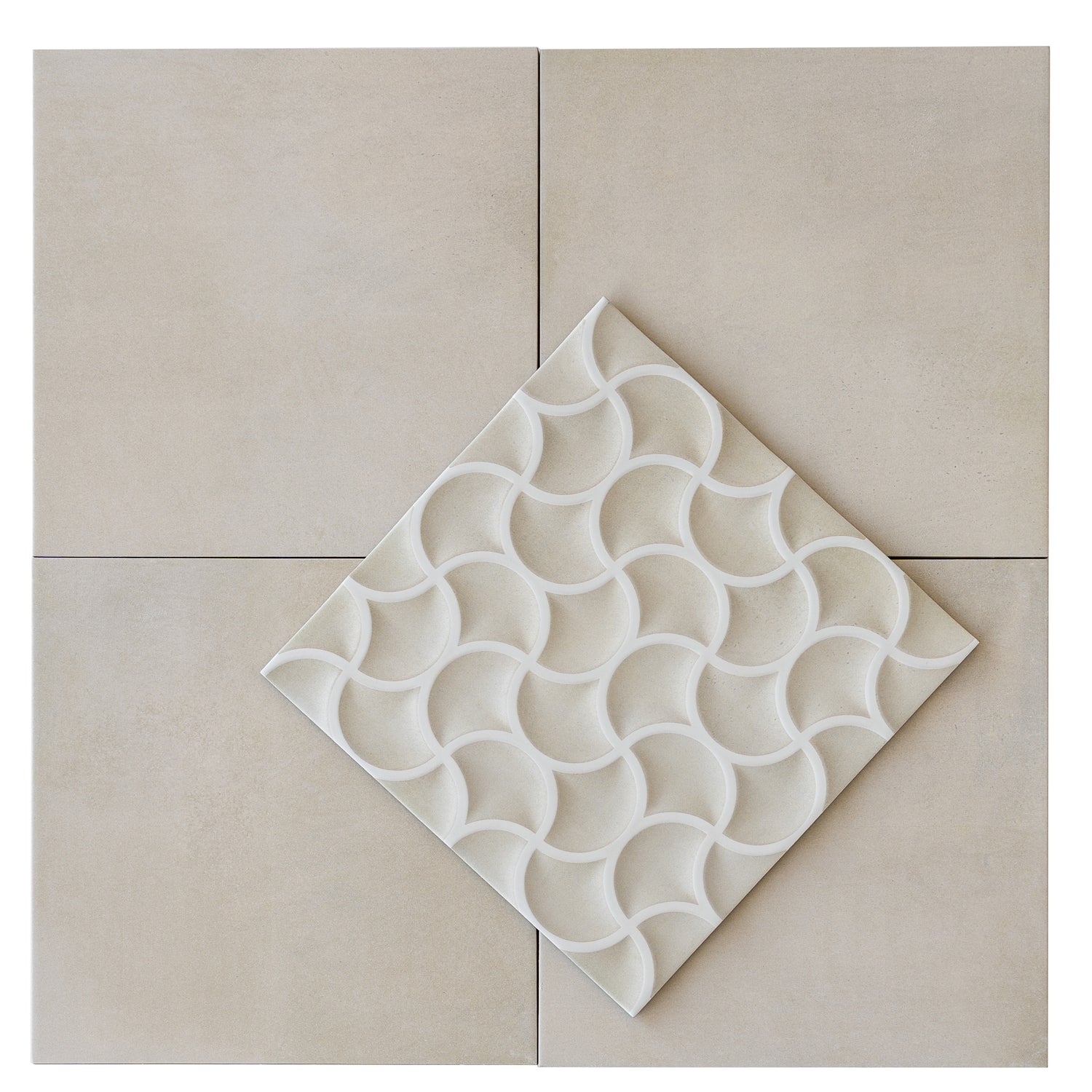 Citadel 13x13 Soft Beige Terracotta Porcelain Lattice Wall Tile (9 Pack, 9.57 sq ft/case)