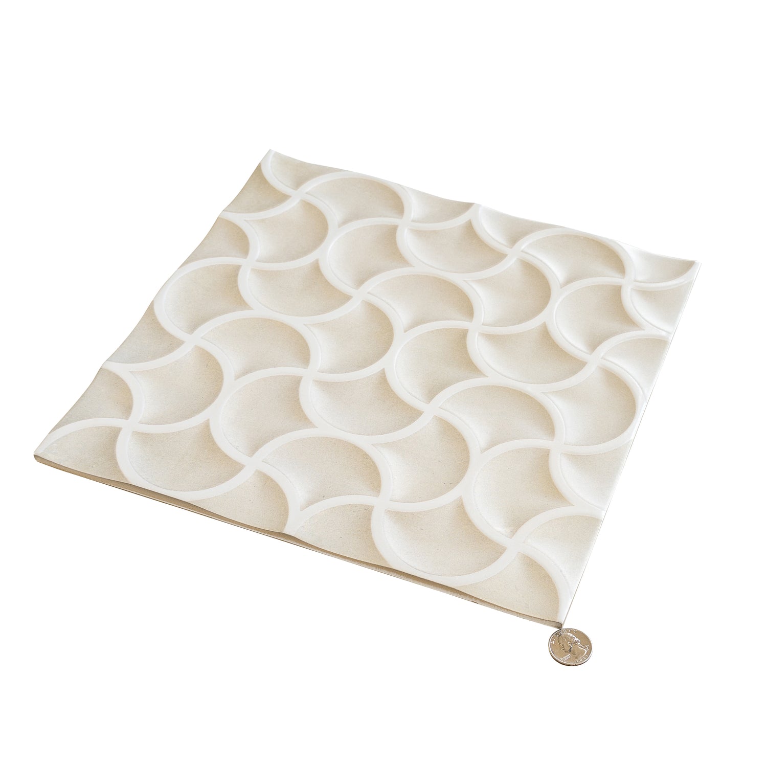 Citadel 13x13 Soft Beige Terracotta Porcelain Lattice Wall Tile (9 Pack, 9.57 sq ft/case)