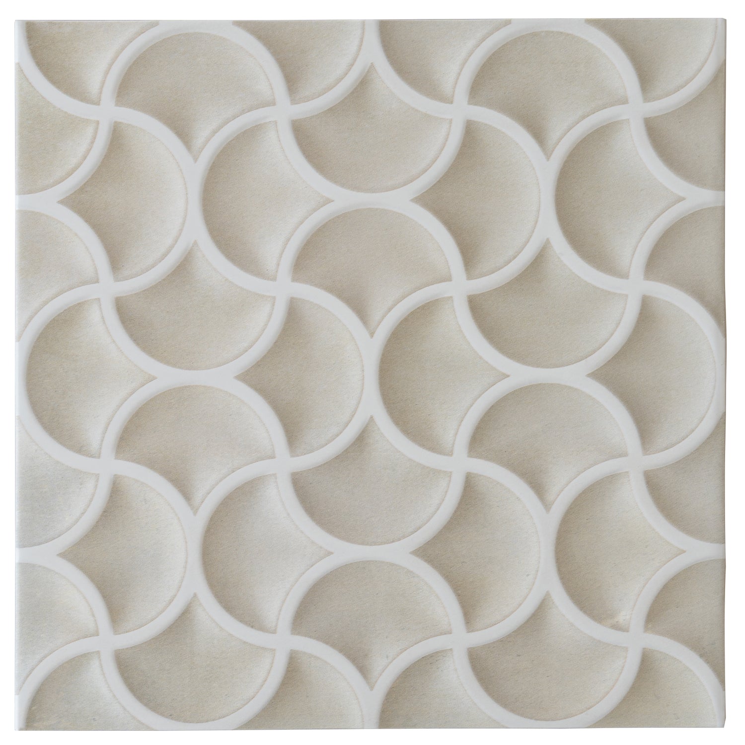 Citadel 13x13 Soft Beige Terracotta Porcelain Lattice Wall Tile (9 Pack, 9.57 sq ft/case)