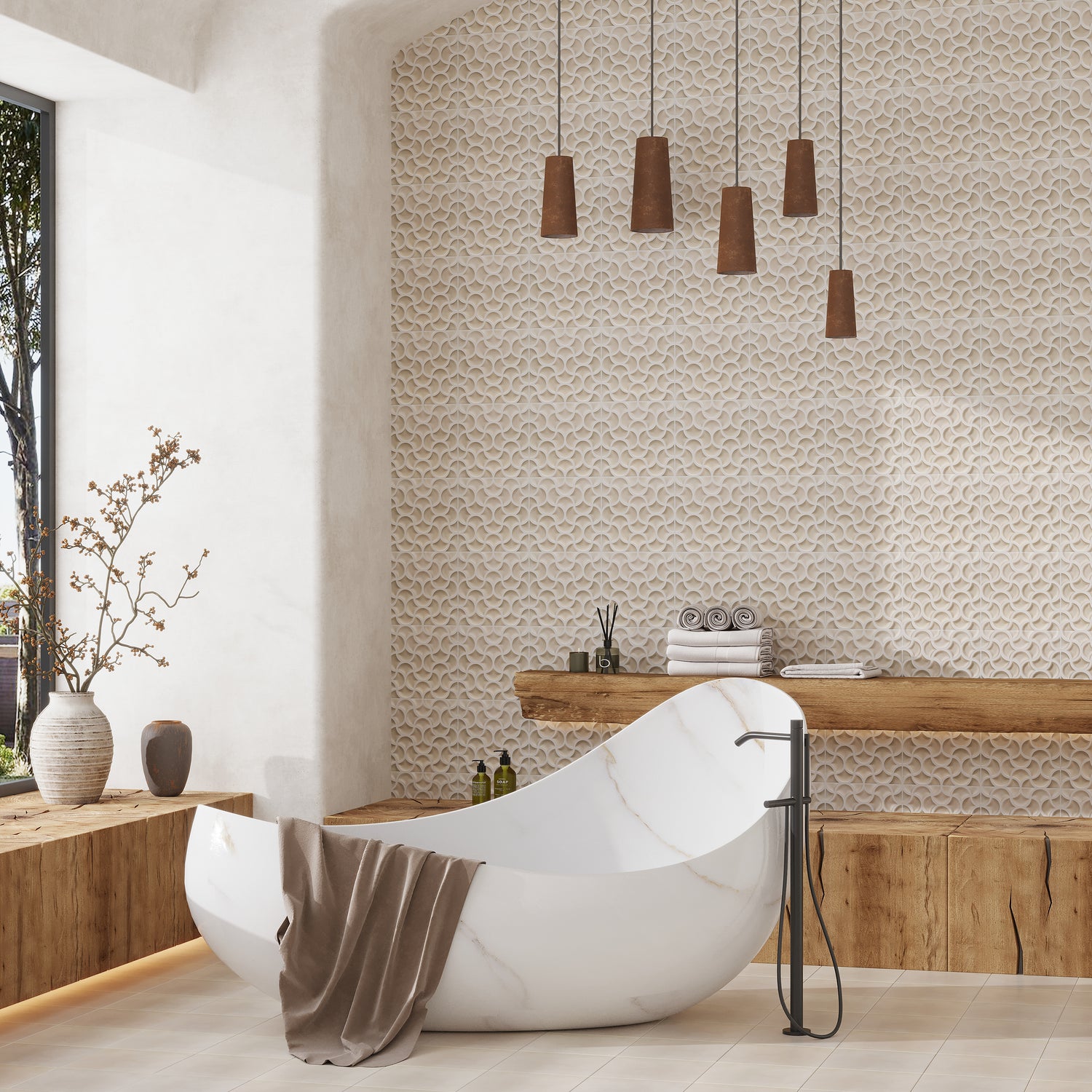 Soft Beige Terracotta 13x13 Matte Lattice Porcelain Tile (9 pack, 9.57 sq ft/case)