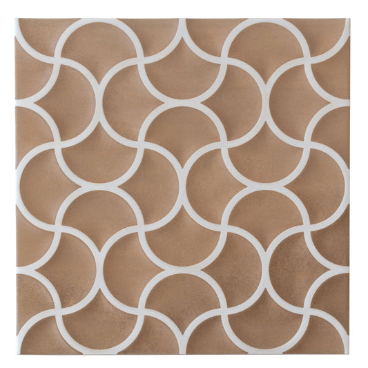 Citadel 13x13 Rustic Terracotta Porcelain Lattice Wall Tile (9 Pack, 9.57 sq ft/case) - Sample