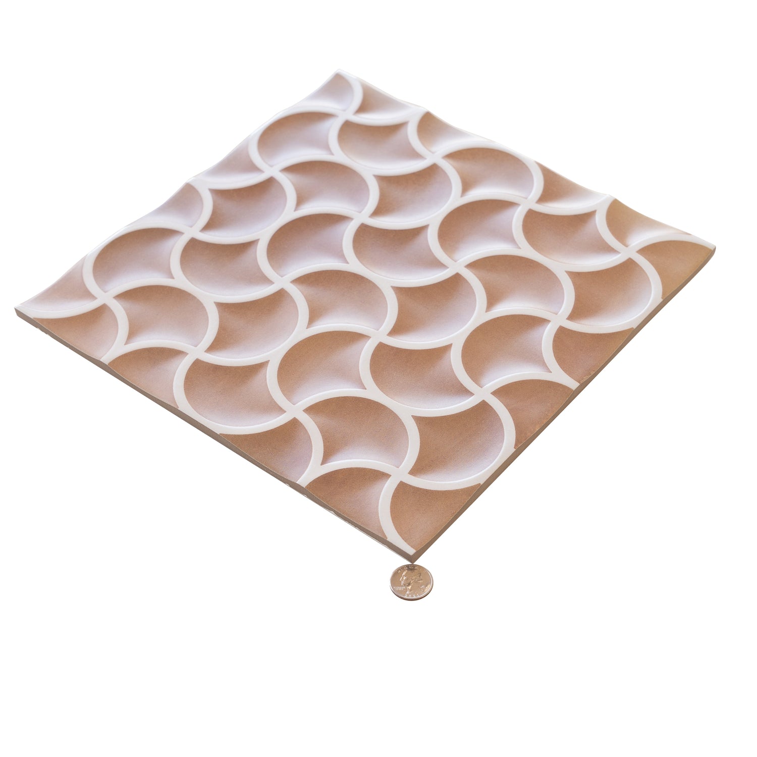 Citadel 13x13 Rustic Terracotta Porcelain Lattice Wall Tile (9 Pack, 9.57 sq ft/case) - Sample