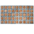 Sample - Stone Blue Nude Beige 12x22 Matte Glossy Rectangle with Star Details Porcelain Large Format Tile (7 pack, 13.03 sq ft/case)