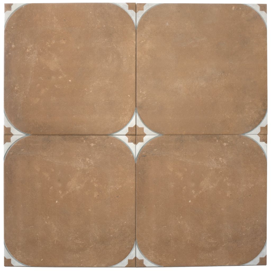 Citadel 17.42 in. x 17.42 in. Matte Brown Porcelain Large Format Wall and Floor Tile (14.75 sq ft/case) - 7 Pack