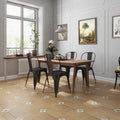 Sephia brown 18x18 matte square porcelain tile installed on floor