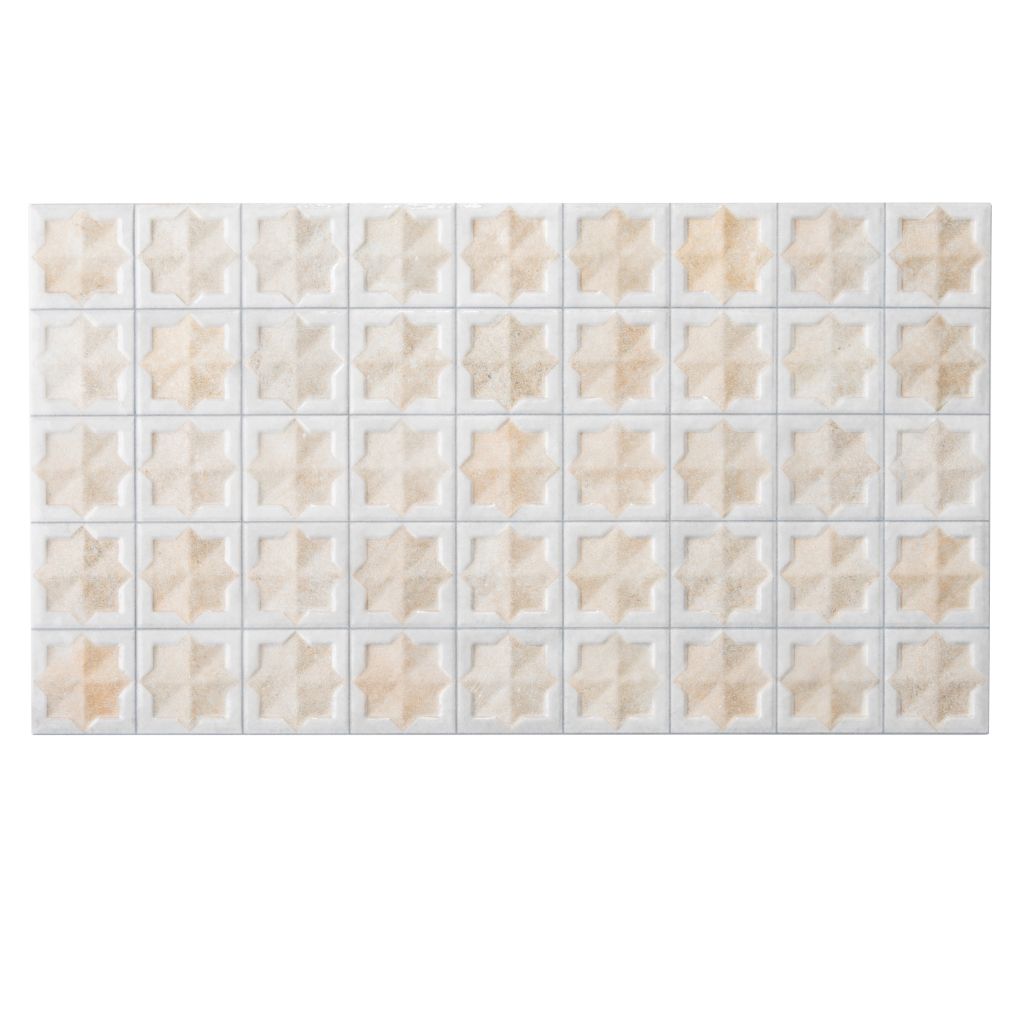 Citadel 12.2 in. x 22 in. Matte and Glossy White Porcelain Large Format Wall Tile (13.03 sq ft/case) - 7 Pack