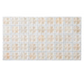 Sample - Ice White Beige 12x22 Matte Glossy Rectangle with Star Details Porcelain Large Format Tile (7 pack, 13.03 sq ft/case)