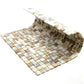 Beige 12x12 Glossy Uniform Square Glass Mosaic Tile (20 pack, 18.69 sq ft/case) - Sample