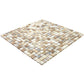 Beige 12x12 Glossy Uniform Square Glass Mosaic Tile (20 pack, 18.69 sq ft/case) - Sample