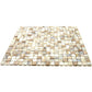 Beige 12x12 Glossy Uniform Square Glass Mosaic Tile (20 pack, 18.69 sq ft/case) - Sample