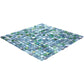 20-pack Mingles 11.6 in. x 11.6 in. Glossy Stone Blue and Gray Glass Mosaic Wall and Floor Tile (18.69 sq ft/case)