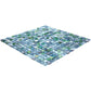 Stone Blue Gray 12x12 Glossy Uniform Square Glass Mosaic Tile (20 pack, 18.69 sq ft/case) - Sample