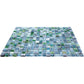 20-pack Mingles 11.6 in. x 11.6 in. Glossy Stone Blue and Gray Glass Mosaic Wall and Floor Tile (18.69 sq ft/case)