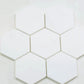 Nubes 10.2 in. x 10.6 in. Honed Pearl White Marble Mosaic Hexagon Wall and Floor Tile (3.75 sq ft/case) - 5 Pack