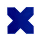 Cobalt Blue 5x5 Glossy Cross Ceramic Tile (27 pack, 5.37 sq ft/case)