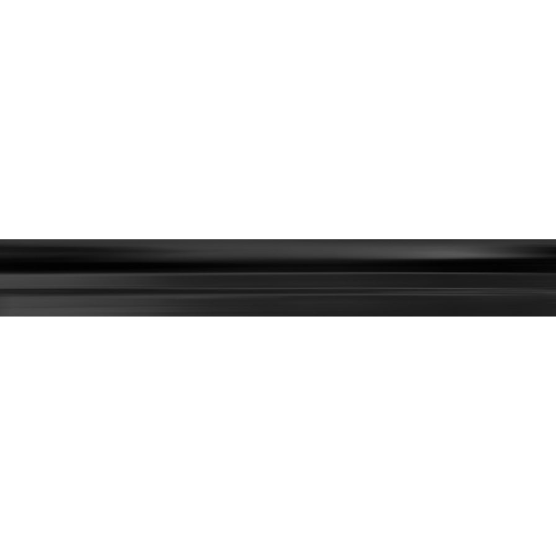 Black 2x12 Marble Polished Chair Rail Tile Trim (10 pack, 1.667 sq ft/case) - Sample