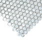 Silver 12x12 Penny Round Glossy Glass Mosaic Tile (10 pack, 10.34 sq ft/case) - Sample