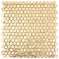Gold 12x12 Glossy Penny Round Glass Mosaic Tile (10 pack, 10.34 sq ft/case) - Sample
