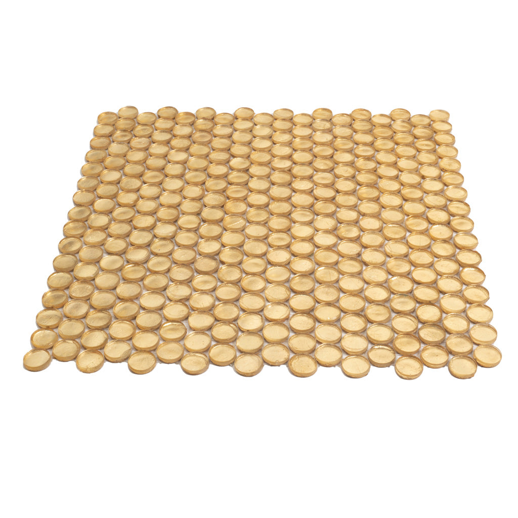 Buy Gold Penny Round Tiles